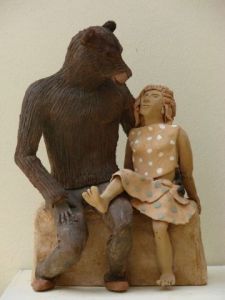 Voir le détail de cette oeuvre: L'ours et la jeune femme