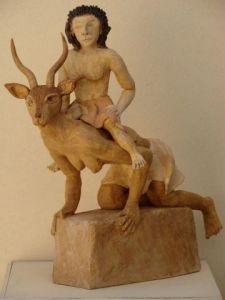 Voir le détail de cette oeuvre: La gazelle et la petite femme
